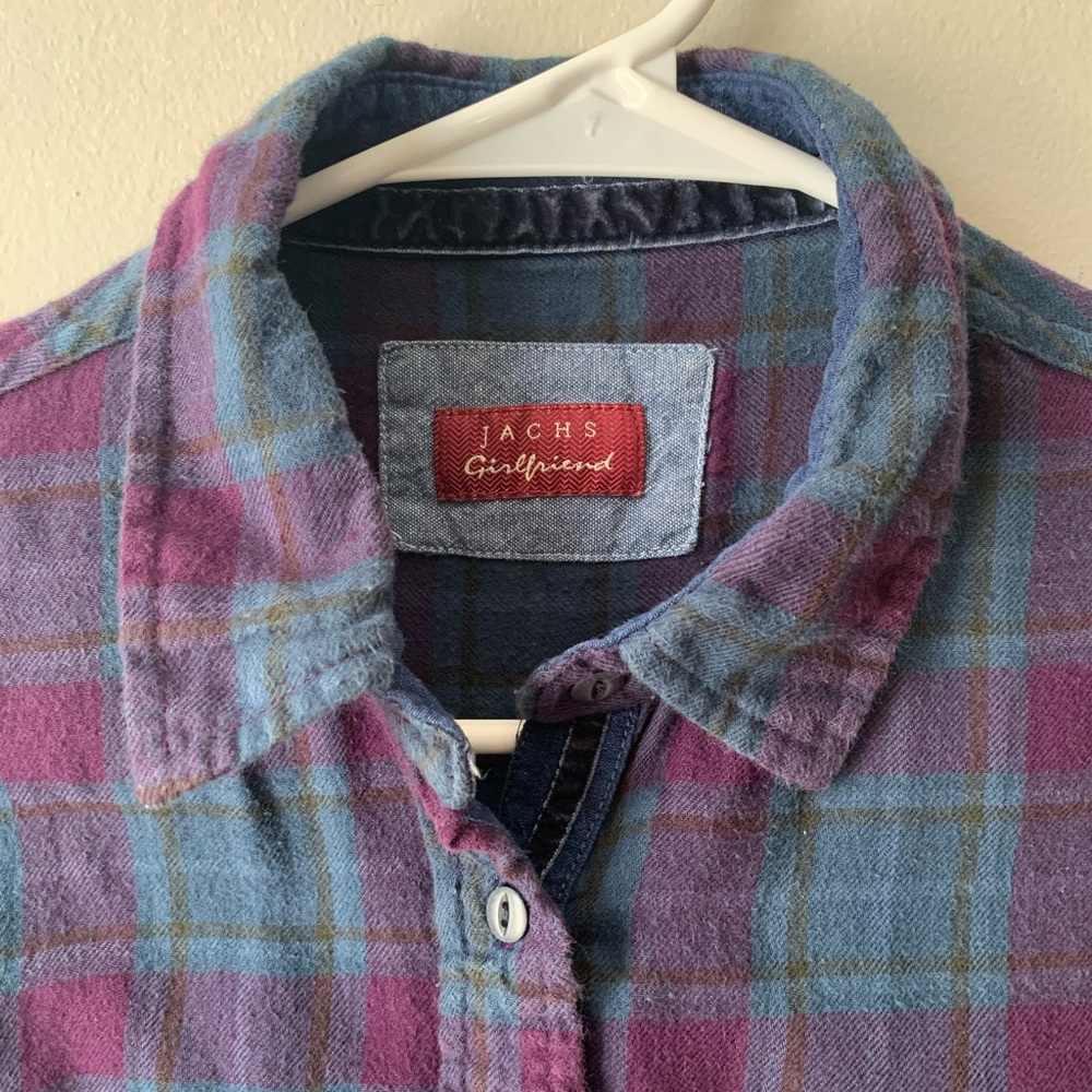 Jachs Girlfriend Flannel Button Up Size Small - image 2